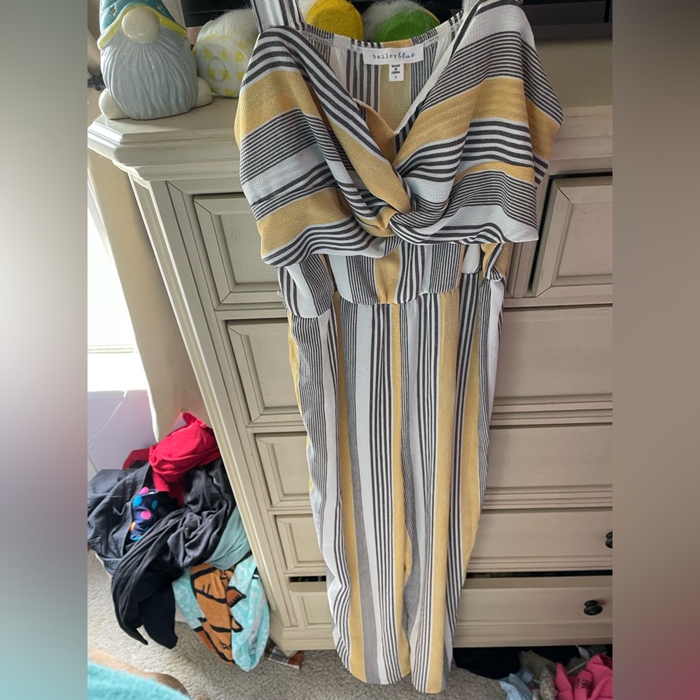 Striped jumpsuit